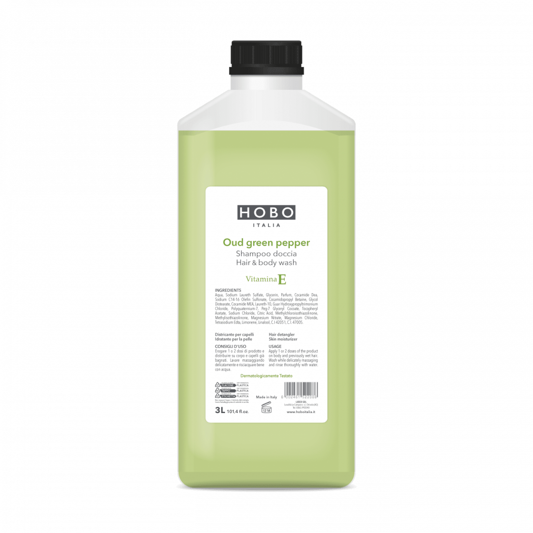Hair & body wash Oud green pepper 3L